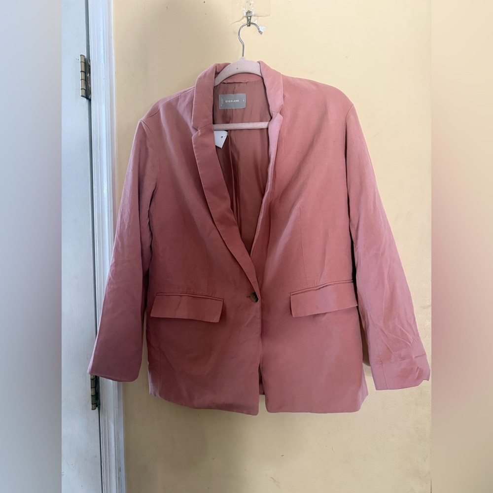 Everlane The Easy Blazer in Tawny Pink, size 0